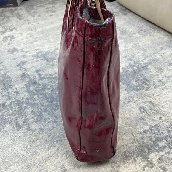 MICHAEL Michael Kors Jet Set Patent Leather Peony Tote Bag Logo DIY - Picture 7 of 16